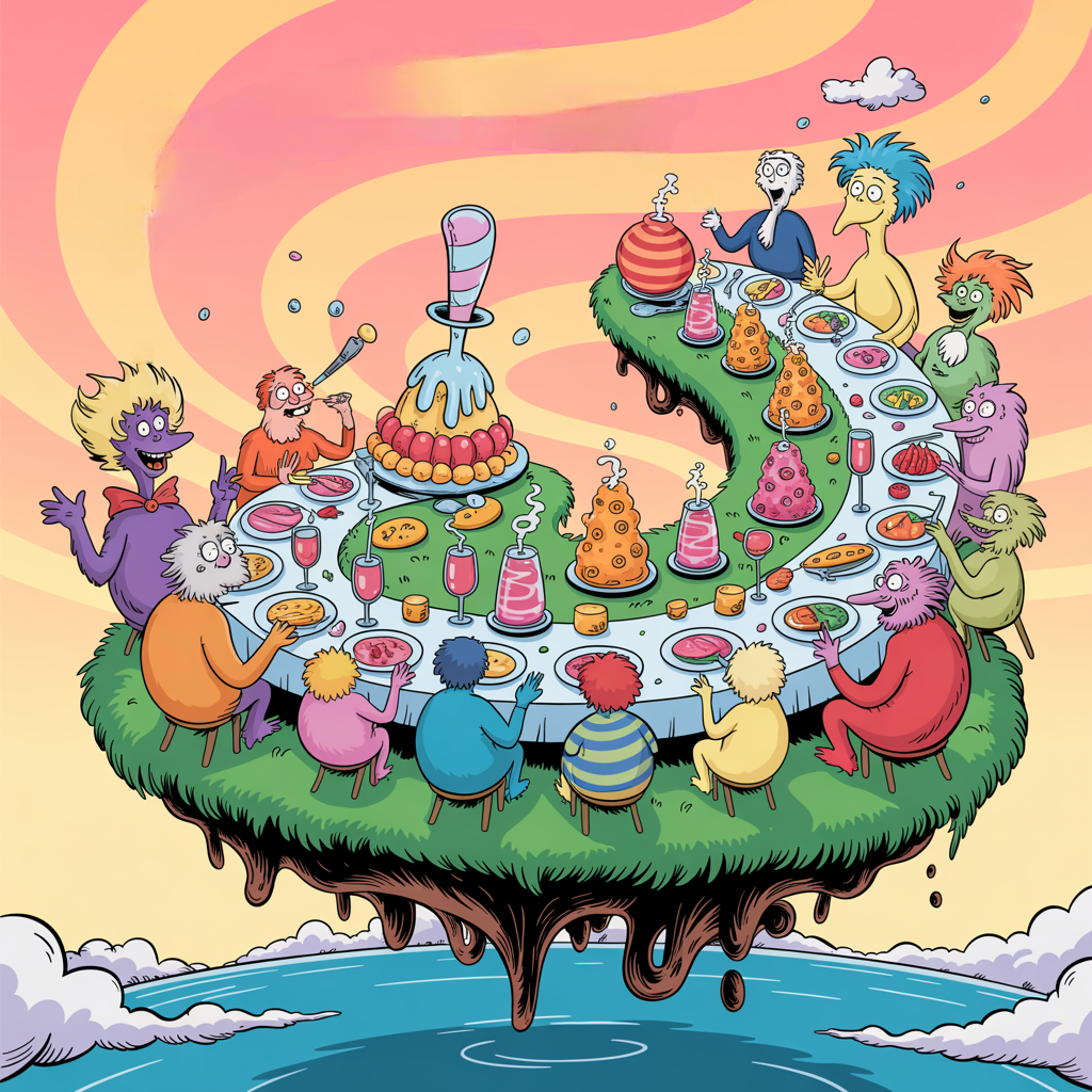 Fictionally Feasting Logo